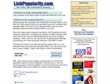 Tablet Screenshot of linkpopularity.com